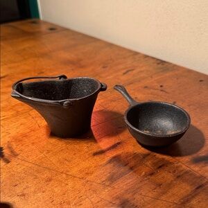 Vintage Miniature Cast Iron Cookware Set